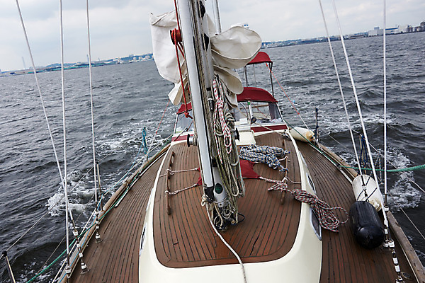 포토 JPG 주간 바다 요트 항해 사람없음 야외 일본 갑판 요코하마 국내포토 자연요소 아시아 배_교통 파일형식