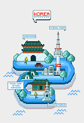 전신 나무 지도 일러스트 자동차 한국 사람 두명 숭례문 국보 불국사 남산타워 국내여행 다보탑 왕릉 픽셀 무령왕릉 국내일러스트 AI파일 식물 아시아 육상교통 여행 문화재 석탑 경상북도 공주_충청남도 남산 랜드마크 파일형식 벡터