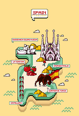 전신 지도 토마토 일러스트 사람 여러명 성당 축제 스페인 미술관 사그라다파밀리아 인간탑쌓기 투우 픽셀 구겐하임미술관 국내일러스트 AI파일 유럽 다수 채소 종교건축 모션 뉴욕 바르셀로나 파일형식 벡터