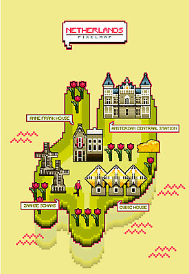 전신 지도 일러스트 치즈 한명 사람 풍차 튤립 네덜란드 암스테르담중앙역 잔세스칸스 픽셀 안네프랑크의집 국내일러스트 AI파일 1 꽃 유럽 유제품 박물관 파일형식 벡터