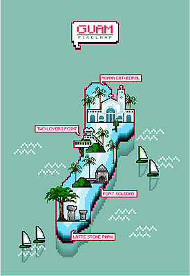 지도 요트 일러스트 한명 사람 괌 픽셀 아가나대성당 사랑의절벽 솔레다드요새 라테스톤공원 국내일러스트 AI파일 1 공원 배_교통 성당 절벽 요새 오세아니아 파일형식 벡터