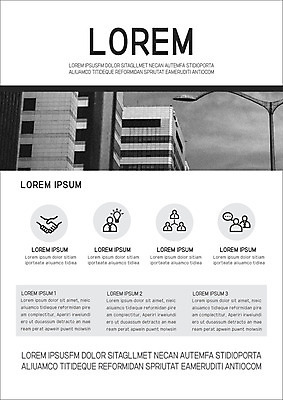 템플릿 내지 가로등 흑백 빌딩 사람없음 도시풍경 픽토그램 프레젠테이션 문서템플릿 서식 레이아웃 문서 제안서 이미지템플릿 AI파일 공공시설 촬영기법 풍경 건물 도시 파일형식 벡터