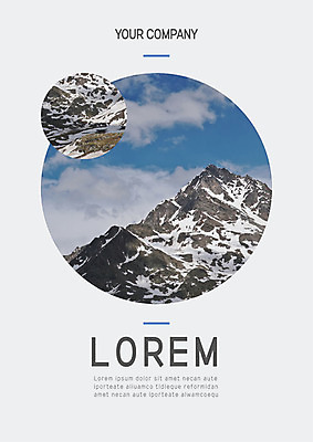 템플릿 표지 산 사람없음 원형 프레젠테이션 문서템플릿 서식 레이아웃 문서 만년설 제안서 이미지템플릿 AI파일 도형 파일형식 벡터