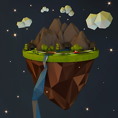 PSD 구름 편집이미지 별 섬 야경 가로등 자동차 산 잔디 사람없음 그래픽 강 3D 바위 터널 동굴 디지털합성 폴리곤 로우폴리 편집3D 자연요소 식물 공공시설 길 육상교통 돌_바위 야간 파일형식 풍경_경치