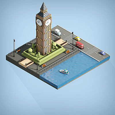 PSD 나무 편집이미지 공원 도로 시계 가로등 의자 자동차 영국 사람없음 그래픽 강 3D 트럭 디지털합성 시계탑 런던 빅벤 이층버스 아이소메트릭 랜드마크 팝업일러스트 폴리곤 선박 로우폴리 편집3D 식물 공공시설 유럽 길 육상교통 가구 수상교통 교통시설 버스 탑 파일형식