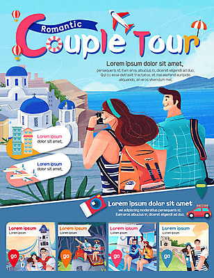 PSD 템플릿 커플 여자 남자 여행 웹템플릿 이벤트페이지 사랑 이벤트 여러명 카메라 로맨틱 산토리니 이미지템플릿 감정 다수 컨셉 관계 사람 전자제품 그리스 페이지 파일형식