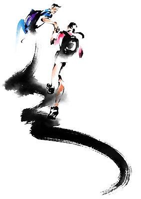 전신 PSD 여자 남자 가방 일러스트 캘리그라피 붓터치 상반신 성인 두명 손잡기 등산 국내일러스트 잡화 모션 사람 트래킹 파일형식