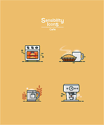 아이콘 커피 사람없음 카페 머그컵 오븐 커피메이커 파이 감성 티백 2D아이콘 AI파일 음료 빵 컨셉 컵 차_음료 상점 가전제품 커피용품 파일형식 벡터