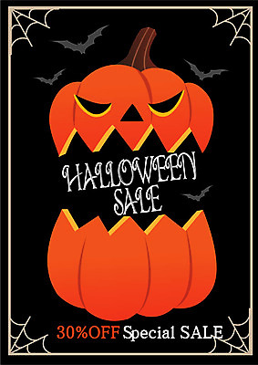 일러스트 호박 이벤트 사람없음 쇼핑 세일 할로윈 거미줄 박쥐 국내일러스트 AI파일 채소 포유류 파일형식 벡터