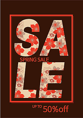 꽃 꽃무늬 일러스트 사람없음 쇼핑 세일 봄 플라워패턴 국내일러스트 AI파일 식물 계절 무늬 패턴 파일형식 벡터