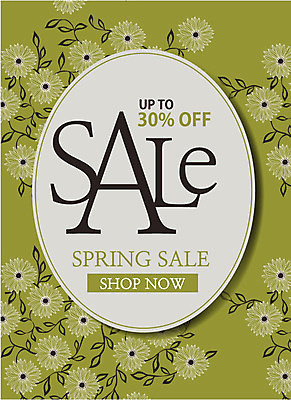 꽃 꽃무늬 일러스트 사람없음 연두색 쇼핑 세일 봄 플라워패턴 국내일러스트 AI파일 식물 계절 무늬 패턴 초록색 파일형식 벡터