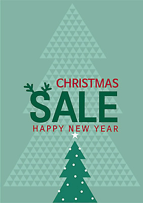 크리스마스 일러스트 사람없음 쇼핑 크리스마스트리 세일 해피뉴이어 연말 국내일러스트 AI파일 기념일 새해인사 파일형식 벡터