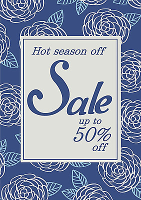 식물 꽃 꽃무늬 일러스트 나뭇잎 사람없음 파란색 쇼핑 세일 플라워패턴 국내일러스트 AI파일 컬러 잎 무늬 패턴 파일형식 벡터