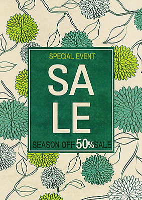 PSD 식물 꽃 꽃무늬 일러스트 사람없음 쇼핑 세일 플라워패턴 국내일러스트 무늬 패턴 파일형식