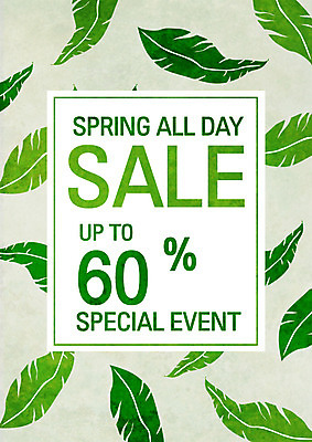 PSD 식물 일러스트 나뭇잎 사람없음 초록색 쇼핑 세일 봄 식물패턴 국내일러스트 계절 컬러 잎 패턴 파일형식