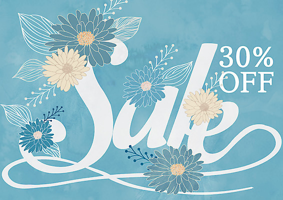 PSD 식물 꽃 하늘색 꽃무늬 일러스트 사람없음 쇼핑 세일 플라워패턴 국내일러스트 무늬 패턴 파란색 파일형식