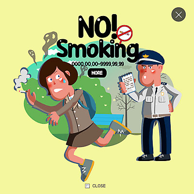 PSD 템플릿 여자 남자 교복 웹템플릿 청소년 담배 팝업 웹팝업 건강 성인 두명 경찰 금연 레이어팝업 이미지템플릿 직업 옷 캠페인 사람 사회이슈 파일형식