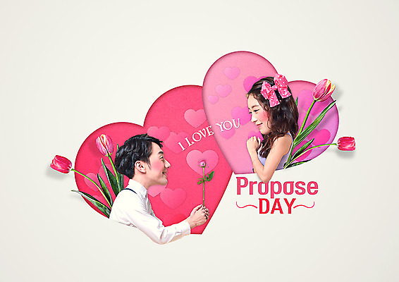 PSD 편집 편집이미지 커플 여자 남자 꽃 리본 프로포즈 데이이벤트 사랑 웃음 이벤트 상반신 20대 두명 옆모습 한국인 하트 성인만 이미지편집 모양 식물 기념일 감정 뷰포인트 관계 표정 사람 동양인 청년 파일형식