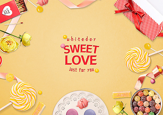 PSD 편집 편집이미지 리본 화이트데이 데이이벤트 편지봉투 막대사탕 사탕 사랑 사람없음 장미 달콤 성냥 마카롱 이미지편집 기념일 꽃 감정 디저트 봉투 맛 편지 파일형식