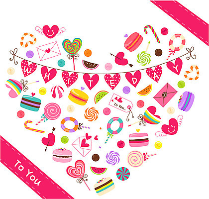 백그라운드 프로포즈 패턴 일러스트 화이트데이 데이이벤트 사탕 이벤트 사람없음 하트 편지 데이 마카롱 가랜드 국내일러스트 AI파일 모양 기념일 무늬 디저트 파티용품 파일형식 벡터