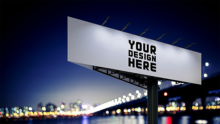 PSD 편집 편집이미지 야경 조명 프레임 광고판 사람없음 야외 그래픽 3D 디지털합성 전광판 옥외간판 옥외광고 가교 목업 편집3D 건축물 간판 알림판 야간 판 파일형식 풍경_경치