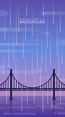 백그라운드 일러스트 풍경 사람없음 강 비 폭우 가교 국내일러스트 AI파일 자연요소 건축물 날씨 자연재해 파일형식 벡터