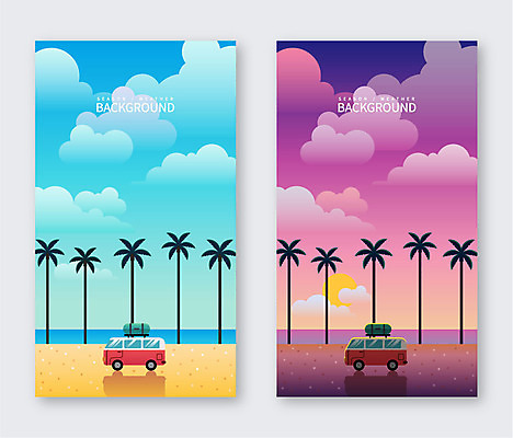 구름 바다 여행 백그라운드 일러스트 풍경 해변 사람없음 여름 야자수 태양 여름풍경 캠핑 비교 캠핑카 트로피컬아트 여름배경 국내일러스트 AI파일 자연요소 나무 계절 컨셉 자동차 레저 그림 파일형식 벡터 여름_계절