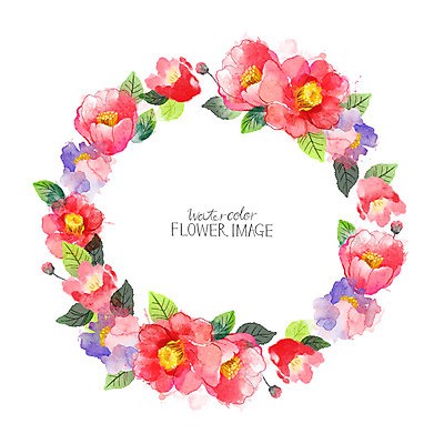 PSD 꽃 겨울 꽃백그라운드 일러스트 수채화 사람없음 동백 꽃프레임 겨울배경 국내일러스트 식물 계절 백그라운드 프레임 파일형식