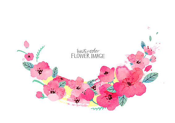 PSD 꽃 꽃백그라운드 일러스트 수채화 사람없음 봄 꽃프레임 복사꽃 봄배경 국내일러스트 식물 계절 백그라운드 프레임 파일형식