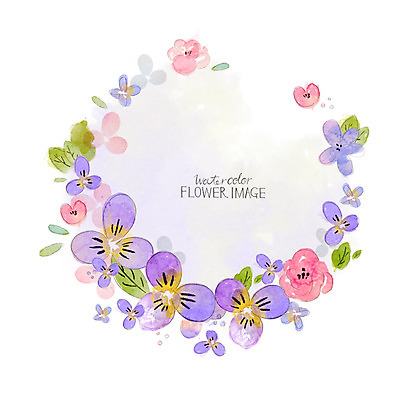 PSD 꽃 꽃백그라운드 일러스트 수채화 사람없음 장미 꽃프레임 국내일러스트 식물 백그라운드 프레임 파일형식