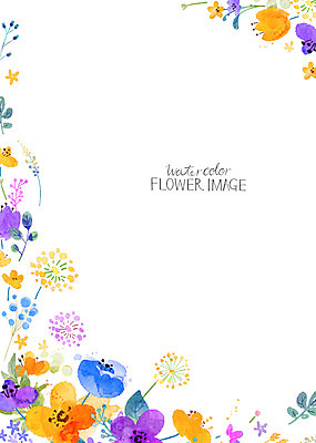 PSD 꽃 꽃백그라운드 일러스트 수채화 사람없음 봄 튤립 민들레 꽃프레임 봄배경 국내일러스트 식물 계절 백그라운드 프레임 파일형식