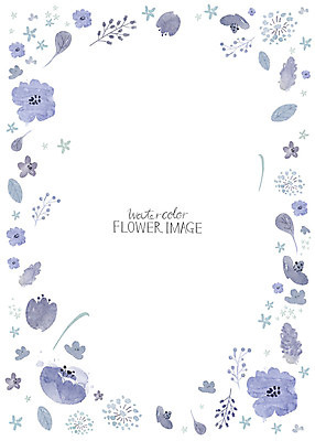 PSD 꽃 꽃백그라운드 일러스트 수채화 사람없음 봄 꽃프레임 봄배경 국내일러스트 식물 계절 백그라운드 프레임 파일형식