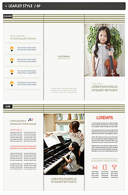 템플릿 표지디자인 여자 표지 ZIP 내지 어린이 악기 음악 리플렛 3단접지 팜플렛 20대 성인 세명 한국인 건반 피아노 바이올린 음악선생님 여자만 인디자인 INDD 이미지템플릿 현악기 문화예술 사람 동양인 청년 교사 건반악기 파일형식