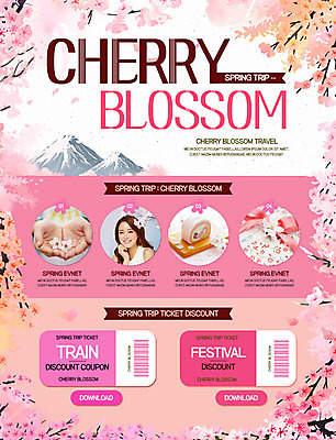 PSD 템플릿 손 여자 꽃 웹템플릿 이벤트페이지 한명 이벤트 20대 성인 신체부위 세일 봄 한국인 벚꽃 쿠폰 다운로드 롤케이크 이미지템플릿 식물 1 계절 사람 동양인 청년 케이크 페이지 파일형식