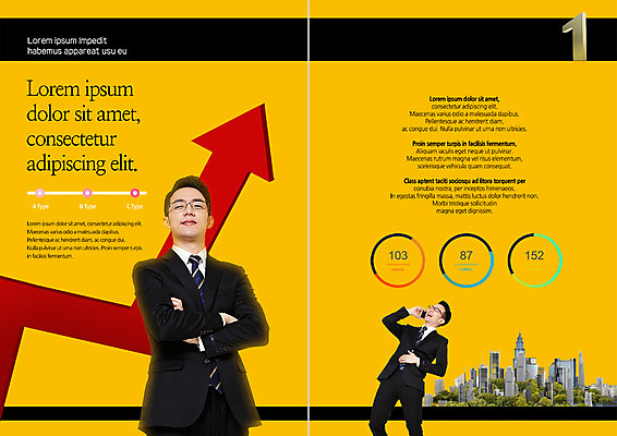 PSD 템플릿 표지디자인 북디자인 출판디자인 남자 화살표 내지 리플렛 북커버 비즈니스 빌딩 팜플렛 상반신 20대 성인 두명 팔짱 한국인 비즈니스맨 통화 이미지템플릿 모션 사람 동양인 청년 건물 직장인 파일형식