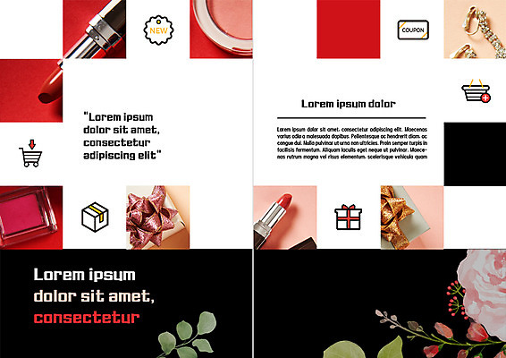 PSD 템플릿 표지디자인 북디자인 출판디자인 꽃 내지 리플렛 북커버 이벤트 팜플렛 사람없음 선물상자 쇼핑 뷰티 귀걸이 립스틱 아이섀도 이미지템플릿 식물 장신구 선물 상자 화장품 파일형식