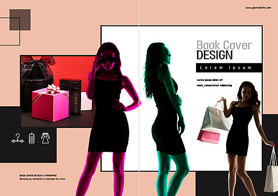 PSD 템플릿 표지디자인 북디자인 출판디자인 여자 표지 실루엣 리플렛 북커버 서기 이벤트 팜플렛 20대 성인 옆모습 세명 선물상자 쇼핑 선글라스 쇼핑백 이미지템플릿 안경 뷰포인트 가방 모션 촬영기법 선물 사람 청년 상자 파일형식