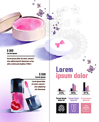 PSD 템플릿 표지디자인 북디자인 출판디자인 꽃 내지 리플렛 나비 2단접지 북커버 그래프 팜플렛 사람없음 화장 뷰티 퍼프 립글로스 입술모양 이미지템플릿 모양 식물 곤충 화장품 파일형식