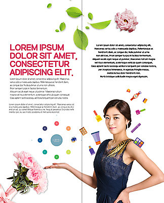 PSD 템플릿 우먼라이프 표지디자인 북디자인 출판디자인 여자 내지 리플렛 꽃다발 허리손 2단접지 북커버 나뭇잎 안내 한명 팜플렛 상반신 20대 성인 뷰티 화장품 한국인 손목시계 이미지템플릿 1 라이프스타일 꽃 시계 포즈 잎 장신구 사람 동양인 청년 파일형식