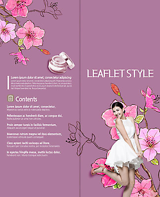 PSD 서양인 템플릿 우먼라이프 표지디자인 북디자인 출판디자인 여자 표지 리플렛 2단접지 북커버 한명 서기 웃음 팜플렛 20대 성인 뷰티 화장품 진달래 이미지템플릿 외국인 1 라이프스타일 꽃 모션 표정 사람 청년 파일형식