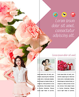 PSD 템플릿 표지디자인 북디자인 출판디자인 여자 노년 내지 리플렛 꽃다발 2단접지 북커버 가족 이벤트 팜플렛 상반신 20대 성인 세명 선물상자 쇼핑 한국인 이미지템플릿 꽃 관계 선물 사람 동양인 청년 상자 파일형식