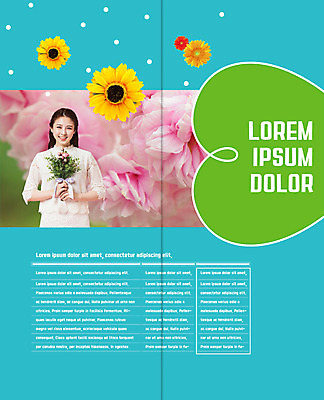 PSD 템플릿 표지디자인 북디자인 출판디자인 여자 꽃 내지 리플렛 꽃다발 2단접지 북커버 한명 웃음 이벤트 팜플렛 상반신 20대 성인 쇼핑 한국인 이미지템플릿 식물 1 표정 사람 동양인 청년 파일형식