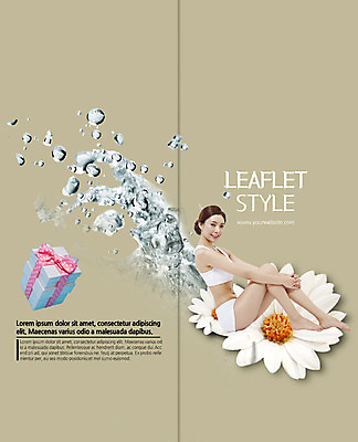 PSD 템플릿 표지디자인 북디자인 출판디자인 여자 표지 꽃 리플렛 2단접지 북커버 한명 앉기 이벤트 팜플렛 20대 성인 선물상자 쇼핑 뷰티 한국인 물방울 의료성형뷰티 이미지템플릿 식물 1 모션 선물 사람 동양인 청년 상자 파일형식