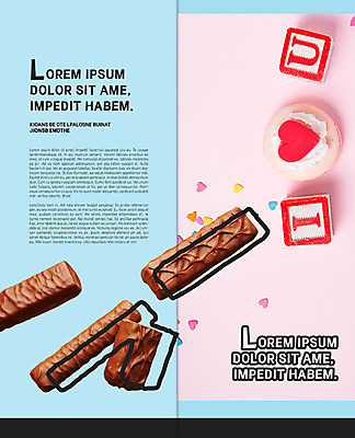 PSD 템플릿 표지디자인 북디자인 출판디자인 내지 리플렛 2단접지 북커버 발렌타인데이 팜플렛 사람없음 초콜릿 블록 하트 마카롱 초코바 이미지템플릿 모양 데이이벤트 디저트 파일형식