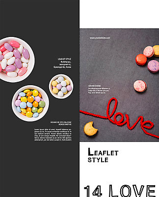 PSD 템플릿 표지디자인 북디자인 출판디자인 표지 리플렛 2단접지 북커버 사탕 사랑 팜플렛 사람없음 털실 젤리 마카롱 잇자국 이미지템플릿 감정 자국 디저트 실 파일형식