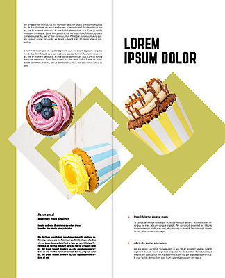 PSD 템플릿 표지디자인 북디자인 출판디자인 내지 리플렛 2단접지 북커버 디저트 팜플렛 사람없음 컵케이크 블루베리 이미지템플릿 음식 과일 케이크 파일형식