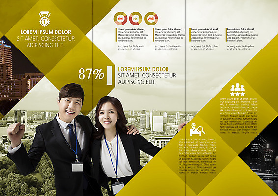 PSD 템플릿 표지디자인 북디자인 출판디자인 여자 남자 내지 리플렛 북커버 비즈니스 3단접지 웃음 빌딩 팜플렛 상반신 20대 성인 두명 파이팅 한국인 도시 비즈니스맨 비즈니스우먼 사원증 이미지템플릿 모션 표정 사람 동양인 청년 건물 직장인 파일형식