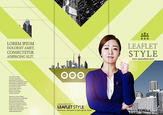 PSD 템플릿 표지디자인 북디자인 출판디자인 여자 표지 리플렛 북커버 비즈니스 3단접지 한명 빌딩 팜플렛 상반신 20대 성인 파이팅 한국인 비즈니스우먼 이미지템플릿 1 모션 사람 동양인 청년 건물 직장인 파일형식