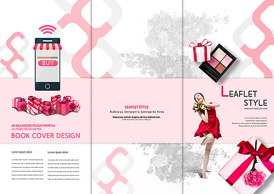 PSD 템플릿 표지디자인 북디자인 출판디자인 여자 표지 꽃 리플렛 북커버 3단접지 모바일 한명 이벤트 팜플렛 20대 성인 선물상자 스마트폰 쇼핑 뷰티 한국인 모바일쇼핑 아이섀도 이미지템플릿 식물 1 선물 사람 동양인 청년 핸드폰 스마트기기 상자 화장품 온라인쇼핑 파일형식