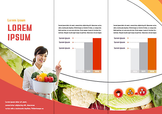 PSD 템플릿 표지디자인 북디자인 출판디자인 여자 내지 리플렛 북커버 3단접지 그래프 피망 한명 웃음 팜플렛 상반신 20대 성인 당근 한국인 브로콜리 배추 이미지템플릿 1 채소 뿌리채소 표정 사람 동양인 청년 파일형식